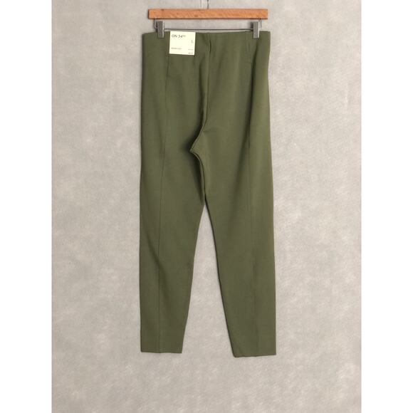 On 34th Women's Size Large High Rise Skinny Trouser Pants Olive NEW - Picture 2 of 6